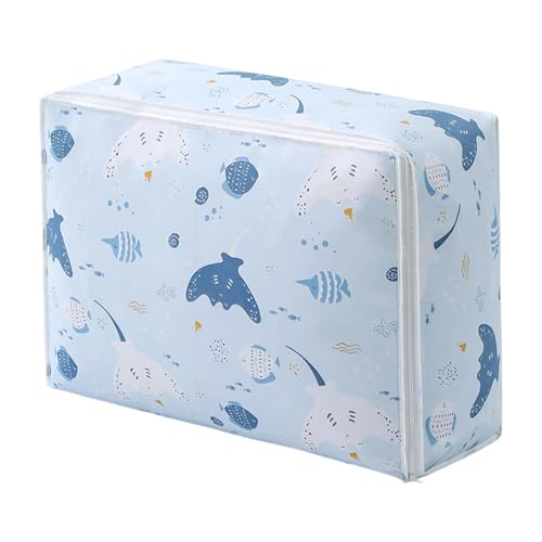 Multipurpose PEVA Storage Bag Sturdy Zippered Designs for Bedding Clothes Travel Accessories Space Saving Storage Bag for Bedding - color: E