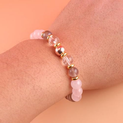 KSQS Healing Stone Bead Bracelet for Women, Natural Gemstones Balance Protection Bracelet, Spiritual Crystal Beads Bracelet Anxiety Relief with Meaning Card - style: Anxiety Relief