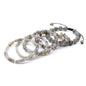 5Pcs Healing Crystal Bracelet for Women Men, Handmade Adjustable Gemstone Bracelets Beaded Reiki Energ Bracelet Set Jewelry Gifts for Women Men - color: Labradorite