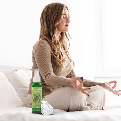White Sage Smudge Spray for Spiritual Cleansing & Aura Protection, Sage Mist for Cleansing Negative Energy & Protection, Home & Meditation, Clear Quartz Reiki Energized Aromatherapy Room Spray - 4oz - size: 4 Fl Oz (Pack of 1)