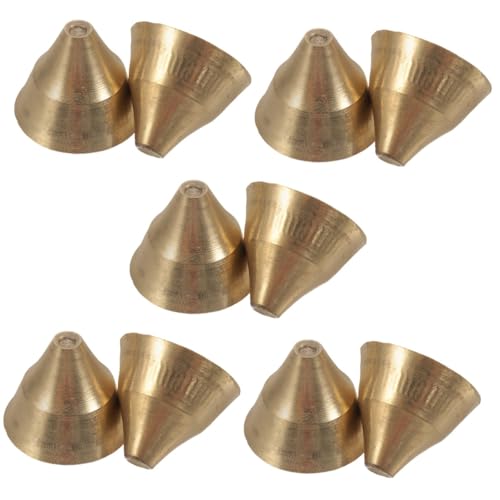 Hemobllo 10pcs Vintage Copper Rhythm Hand Bell Percussion Instrument for Meditation Ethnic Style Tingsha Bell and Versatile Musical Tool for Music Enthusiasts
