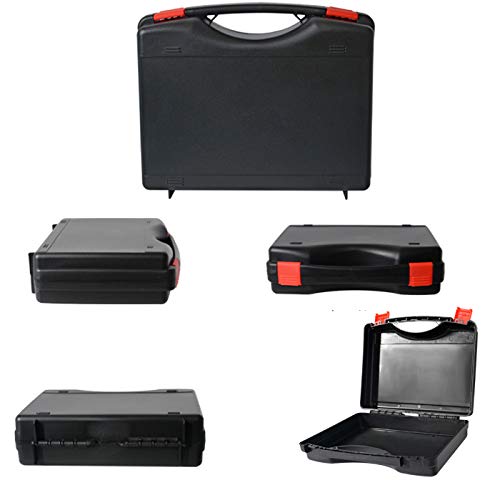 Small Hard Case with Pluck Foam, 12" Customizable Interior Protection Carrying Case for Pistol, GoPro, Microphone, Handgun, Camera - Outer Size: 12.2” x 10” x 2.7” - style: Inner Size- 12" X 8.2" X 2.5"