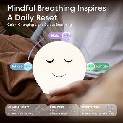 Breathing Pal 'Benny'- Mindfulness Breathing Light, Guided Visual Meditation Breathing Light, Anxiety Relief Items for Calm Down Corner/Meditation/Sleep for Adult&Kid - size: Benny (Ball)