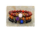 8mm Sandalwood & Ebony Bracelet, Stacking Mala Beads, Meditation, Buddhist Yoga Jewelry, Emotionally Soothing - Tranquility - Meditation