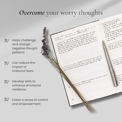 Worry for Nothing: Guided Anxiety Journal, Cognitive Behavioral Therapy Mental Health Journal, Anxiety Relief & Self Care, Journal for Men & Women, Mental Health Gifts - style: Anxiety Journal & CBT Workbook
