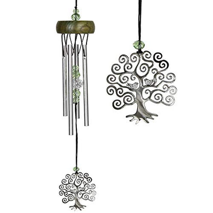 Woodstock Chimes Signature Collection, Fantasy, Tree of Life 10'' Décor Designs - Small Chimes Wind Chimes for Outdoor, Patio, Home or Garden Décor (WCFTL)
