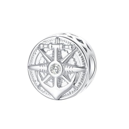 Prayer Cross Elephant Airplane Suitcase Charm 925 Sterling Silver Charms fits for Bracelets Necklace Pendant Bead Charms Jewelry Gift for Women Family - color: Anchor Charm