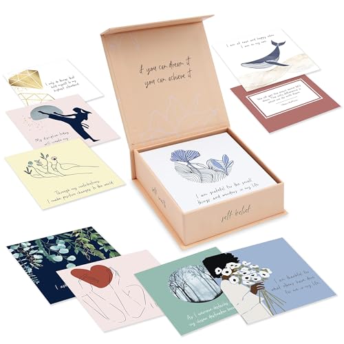 RYVE 52 Positive Affirmation Cards for Women – Mindfulness Prompts with Inspirational Quotes for Daily Motivation & Meditation – Inspirational and Daily Affirmations Cards, Inspirational Gifts
