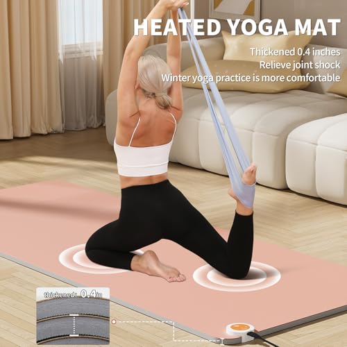 Heating yoga mat, warm yoga pad, more comfortable fitness mat in winter, yoga and meditation bio-mat