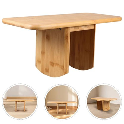 BESPORTBLE Meditation Bench Wooden Stool Compact Portable Multi-Functional Seat for Yoga Prayer and Office Use with Smooth Finish and Stylish Craftsmanship