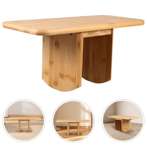 Holibanna Bench Stool Chair Portable Wooden Seat Small Lightweight for Home and Office Practice