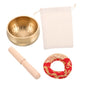 Singing Bowl Set Complete Meditation Kit with Cushion Mallet Pouch for Yoga Mindfulness Relaxation Vintage Sound Bowls for Calming Acoustics and Spiritual Practices