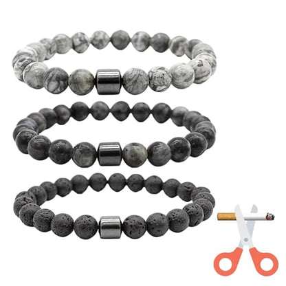 Smoking Cessation Bracelet,Smoking Cessation Bracelet for Women Men,Helps Relief Anxiety Frustration Irritability,Bracelets Anxiety Stress Relief Gifts