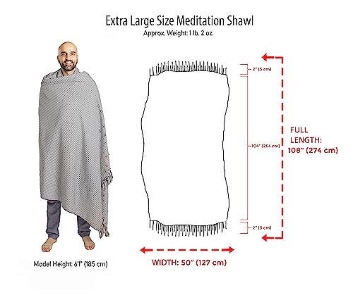 Meditation Shawl Meditation Blanket Prayer Shawl for Men Women