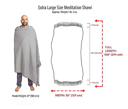 Meditation Shawl Meditation Blanket Prayer Shawl for Men Women