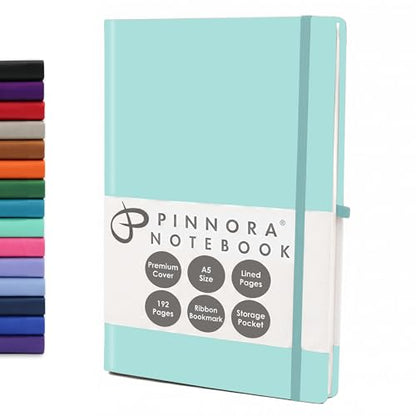 Pastel Mint 5.95"x8.45" Notebook – Everyday Journal Note Book & Monthly Planner, 192 Pages, Notebooks for Education, Office & Travel, Durable Cover, Smooth Paper, Ideal Lined Note Pad - color: Pastel Mint