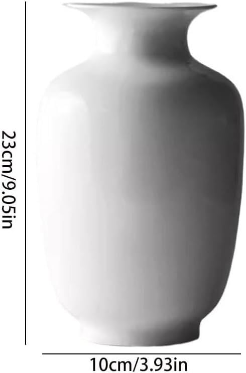 Vase Simple Zen Ceramic Table Flower Ornaments Living Room Arrangement Decorations(D) - size: D