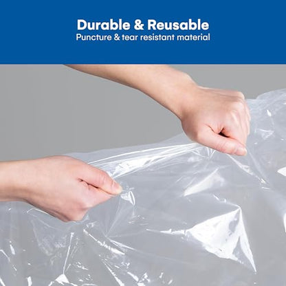 12 Pack Variety Vacuum Storage Bags for Comforters, Blankets & Clothes – Vacuum Sealed Compression Bags with Hand Pump – Space Saver Storage Bags for Bedding, Moving, Travel & Organization (6S & 6L)
