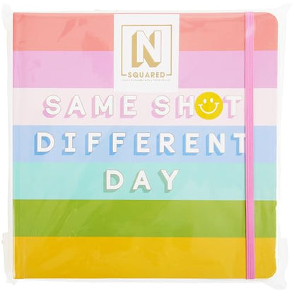 C.R. Gibson J3N1S-25499 N Squared Striped 3-in-1 Blank, Dot Grid, and Lined Journal with 480 Pages, 8.5" x 8.5", Multicolor - style: Striped