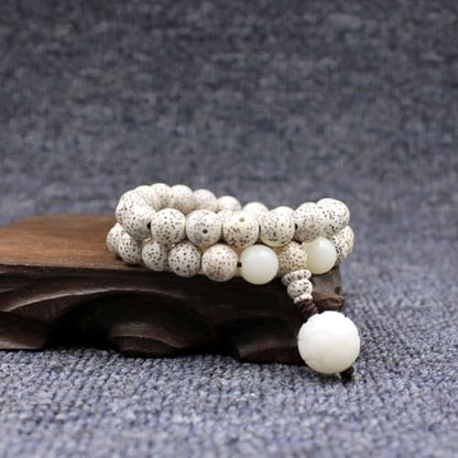 Natural Star Moon Bodhi Bracelet for Women Men Double-loop Winding Star Moon Bead Bracelet Meditatioon Healing Anxiety Relief Energy Buddha Bead Bracelets Birthday Gift - color: Bodhi 27