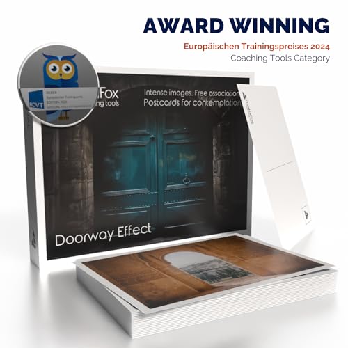 metaFox Coaching Postcards - Doorway Effect - 52 Cards to Spark Meaningful Conversations and Connections in Coaching and Therapy - color: Doorway Effect