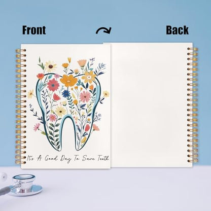 WUCHJ Dentist Gifts Notebook Journal, Dental Assistant Office Gifts for Women,It's a Good Day To Save Tooth Dental Spiral Notebook Journal for Note Taking, Dentist Office Supplies, 5.5x8.3 Inch - color: It's a Good Day To Save Tooth