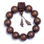 Zen Dear Unisex Natural Silkwood Tibetan Buddhism Meditation Prayer Bead Necklace Japa Mala Beads Bracelets - style: 20mm 12 Beads Long's Heads