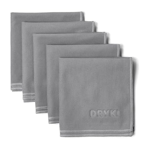 Sweat Absorbing Handkerchiefs - The Original Pocket-Sized Sweat Towels - Quick-Dry Microfiber Sweat Rags for Face, Hands, & Body - Men & Women - Gym, Sports, and Work (Grey: 5 Pack) - color: Glacier Grey, size: 10" x 10"