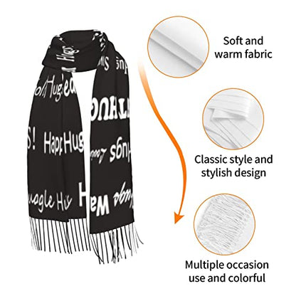 Hugs Shawl Gift For Friends And Family With Inspirational Messages Pashmina Positive Energy,Compassion,Serenity Wraps - color: Wtf02