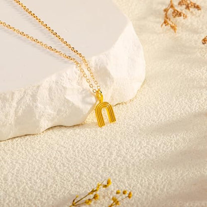 Golden Necklace for Women Virgin Mary Angel Butterfly Necklace Sister New Mom Friendship Necklace Birthday Christmas Gift - style: Rainbow