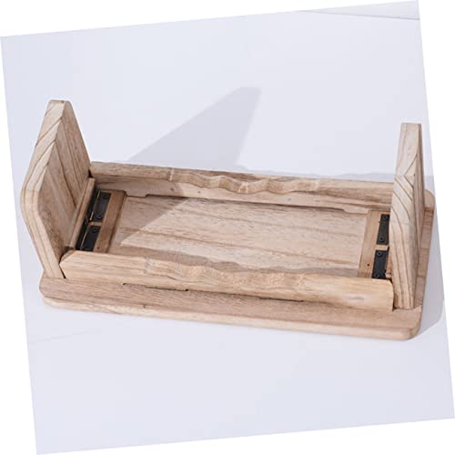 Toyvian Meditation Bench Wooden Stool Non-Slip Folding Buddhist Kneeler for Home Use Lightweight Durable Design for Prayer and Relaxation Strong Load-Bearing Convenient Storage