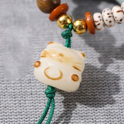 Natural Star Moon Bodhi Bracelet for Women Men Double-loop Winding Star Moon Bead Bracelet Meditatioon Healing Anxiety Relief Energy Buddha Bead Bracelets Birthday Gift - color: Bodhi 71