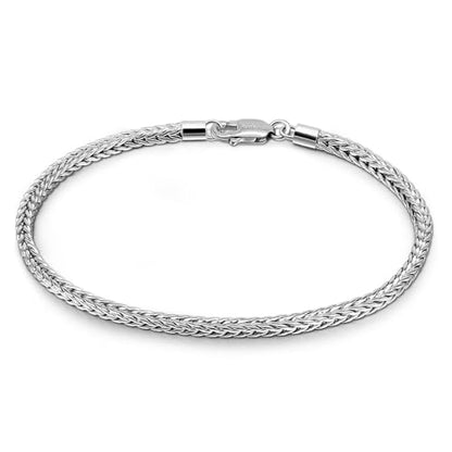 Dainty 925 Sterling Silver Chopin Chain Bracelet Women Bohemian Stackable Figaro/Box/Snake Bracelet 2MM 5 "5.9" 6.3 "6.7" 7 "7.5" 8" Jewelry Gift