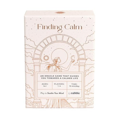 Rabble Finding Calm - A Calming Tarot Card Game | 1-4 Players, Includes Guidebook for Mental Health, Mindfulness, and Positive Affirmations, for Oracle Beginners