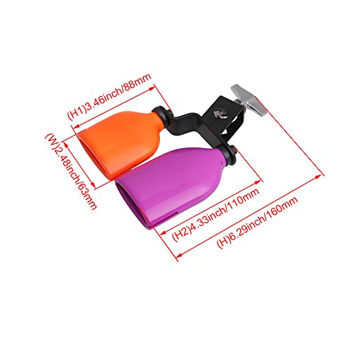 Lovermusic Plastic 10mm Diameter Musical Percussion Block Drum Set Block Drum Musical Instrument Kit