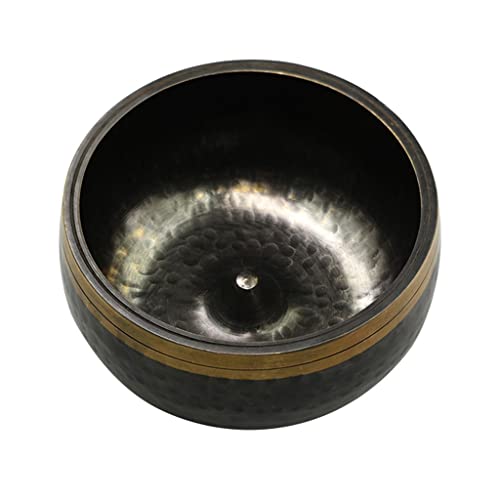 Copper Bowl Tibetan Singing Bowl Meditation Singing Bowl Japanese-Style Buddha Sound Bowl Pure Copper Bowl Dharma Device Meditation Yoga Bowl Bowl,12.5cm