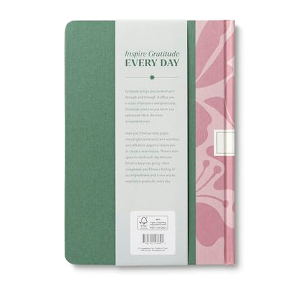 Compendium – Gratitude Every Day Guided Journal: A Daily Practice for Joy and Contentment – A 5-Minute a Day Personal Growth Notebook – An Inspiring Daily Journal for Forming New Habits - color: Gratitude Green