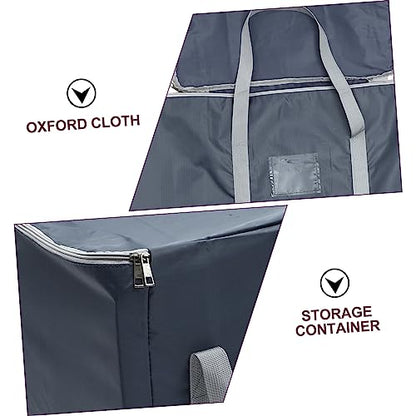 1Pc Extra Oxford Cloth Moving Storage Bag Durable Zippered Bedding Pouch for Clothes and Quilts for Packing and Organizing Essentials