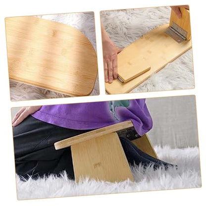 Mipcase Meditation Stool Foldable Non-Skid Kneel Stool Compact Portable Yoga Bench for Home and Travel