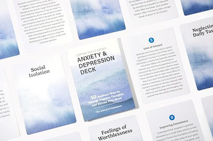 The School of Mindfulness- Mindfulness Coping Skills Series Deck, for Depression and Anxiety, Anger Management, and Cravings and Triggers (Depression and Anxiety)