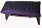 Meditation Bench & Cushion Set - Folding Seiza - Global Weave Purple - color: Global Weave Purple
