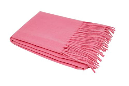 Ocomfly 100% Pashmina Scarf for Women - Premium Womens Scarves - Gift Boxed - Shawls or Wraps - Ultra Soft and Warm - color: Hot Pink