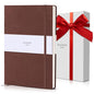 Plexon Graph Paper Notebook, Notebook Journal 160 Pages, Graph Notebook Medium 5.7 inches x 8 inches, 120 GSM Thick Paper, Chestnut Brown, Hardcover - color: Brown, style: Graph