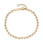 Gold Bracelets for Women 14K Gold Plated Simple Link Chian Bracelets Cute Dainty Charm Bracelets for Women Gold Jewelry - style: Bead-Rhombic