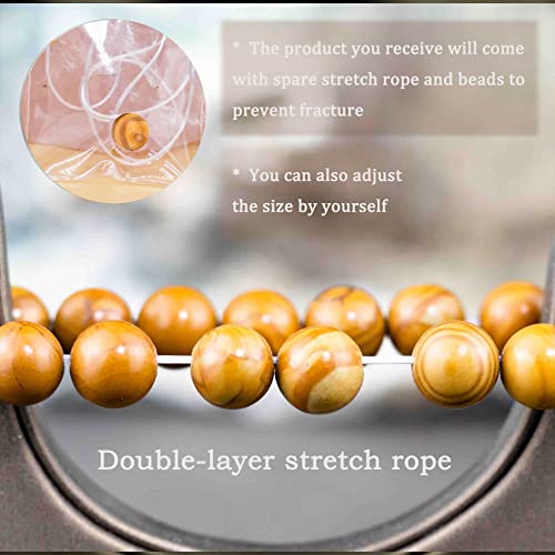 8mm Natural Gemstone Stretch Bracelet, Handmade Unisex Crystal Bracelets for Meditation, Yoga, Spiritual Healing & Positive Energy