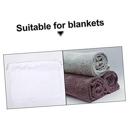 Holibanna 2pcs Drawstring Storage Bag Household Bundle Capacity for Clothes and Quilts Space-saving Organizer for Home and Travel