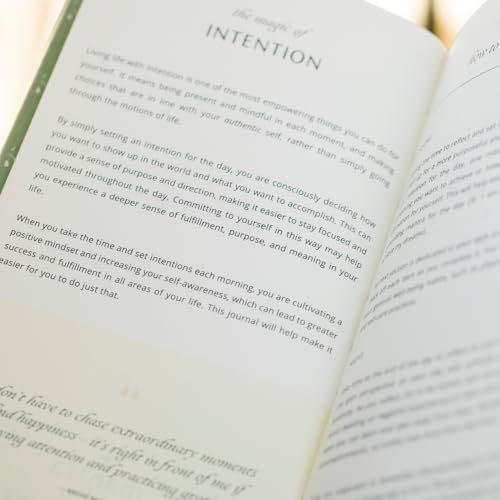Mantra® Brand - The Daily Intention Journal® - Eco-Friendly and Plastic-Free - Inspirational Gratitude Motivation Reflection Manifestation Mindfulness Daily Journal