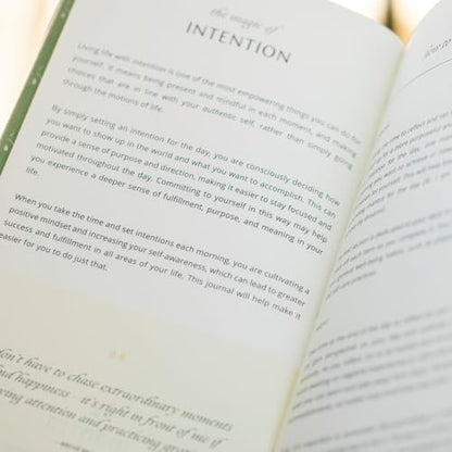 Mantra® Brand - The Daily Intention Journal® - Eco-Friendly and Plastic-Free - Inspirational Gratitude Motivation Reflection Manifestation Mindfulness Daily Journal