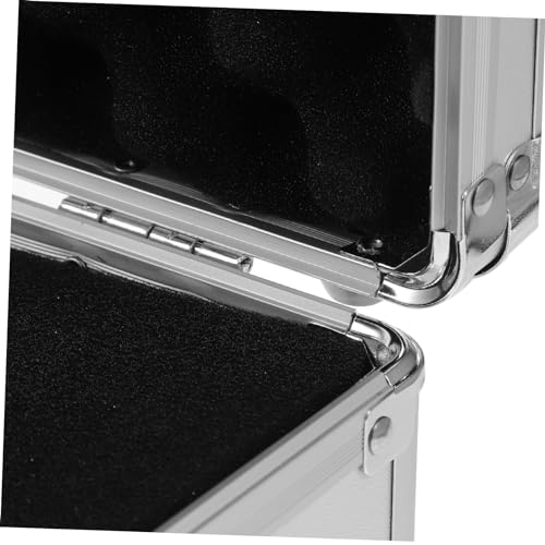 Housoutil Aluminum Alloy Hard Storage Briefcase Sponge Inserts Multi-purpose Tool Case for Cameras Instruments and Cosmetics Design for