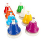 8 Pcs Rainbow Desk Bells, 8 Notes Diatonic Metal Musical Bells, Musical Bells Musical Learning for Musical Teaching Church